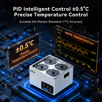 Appareils thermostatiques de laboratoire Bain d'eau Affichage LCD Contrôleur PID 220V Circulateur de chauffage pour laboratoires
