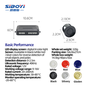 Sistema di Sensori di Parcheggio per Auto, 4 Sensori, Kit Radar <span class=keywords><strong>a</strong></span> Ultrasuoni 40KHz, Allarme Sonoro DC12V, Impermeabile IP67, Visione Notturna per Berline - Product Image 3