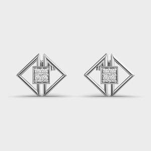 Elegant Round Brilliant Diamond <b>Stud</b> Earrings Crafted in 925 <b>Sterling</b> <b>Silver</b> Fine Jewelry for Every Occasion - Product Image 3