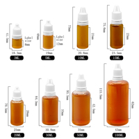 Flacon compte-gouttes vide en plastique / Flacon compressible en plastique transparent avec bouchon compte-gouttes