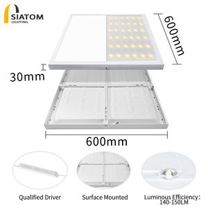Светодиодная панель 2x2 1x4 40 Вт, квадратная, в алюминиевой раме, плоская, цветовая температура 3000К/4000К/6500К, срок службы 50000 часов, для освещения - Product Image 2