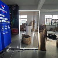 Boîte à lumière LED modulaire à cadre rétroéclairé SEG double face en tissu tendu pour graphismes éclatants, stand d'exposition pour salon professionnel