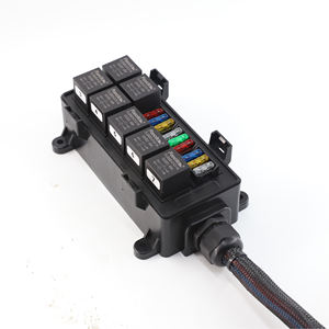 Boîtier de relais étanche 9 voies 12V avec kit de relais à 4 broches pré-câblé pour applications automobiles, marines, bateaux, Jeep, UTV - Product Image 3