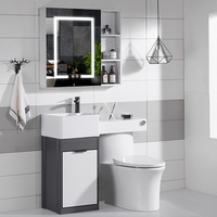 Petit évier de salle de bain, pièce de nouveau Design, économie d'espace, lavabo avec toilettes