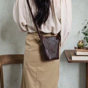 Mini Bucket <b>Bag</b> Women Brown Coffee Color 7 Inch Zipper Closure Lightweight Portable Everyday Use Spring 2025 - Product Image 2