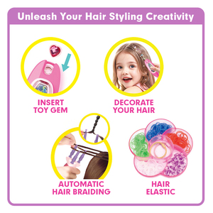 Máquina de Trenzado de Cabello, Accesorios de Peluca, Material Plástico Certificado ASTM para Niñas de 4 a 12 Años - Product Image 4