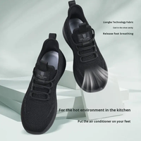 Chaussures de chef unisexes CHUDUN antidérapantes, imperméables, respirantes, avec empeigne en tricot et semelle EVA, anti-odeurs pour la restauration professionnelle