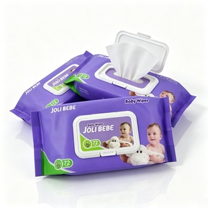 Lot de lingettes pour bébé en eau pure de grande usine, lingettes pour bébé de qualité alimentaire en balles fabriquées en Chine - Product Image 1
