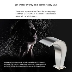 Jet <span class=keywords><strong>de</strong></span> <span class=keywords><strong>bain</strong></span> SPA en acier inoxydable 304, crochet en arc, rideau d'eau, rainure <span class=keywords><strong>de</strong></span> <span class=keywords><strong>bain</strong></span>, équipement <span class=keywords><strong>de</strong></span> <span class=keywords><strong>piscine</strong></span>, <span class=keywords><strong>sortie</strong></span> pour massage - Product Image 4