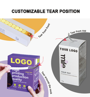 Boîtes d'emballage de haute qualité avec fermeture éclair détachable, design attrayant, boîte en carton, boîte en papier avec fermeture éclair