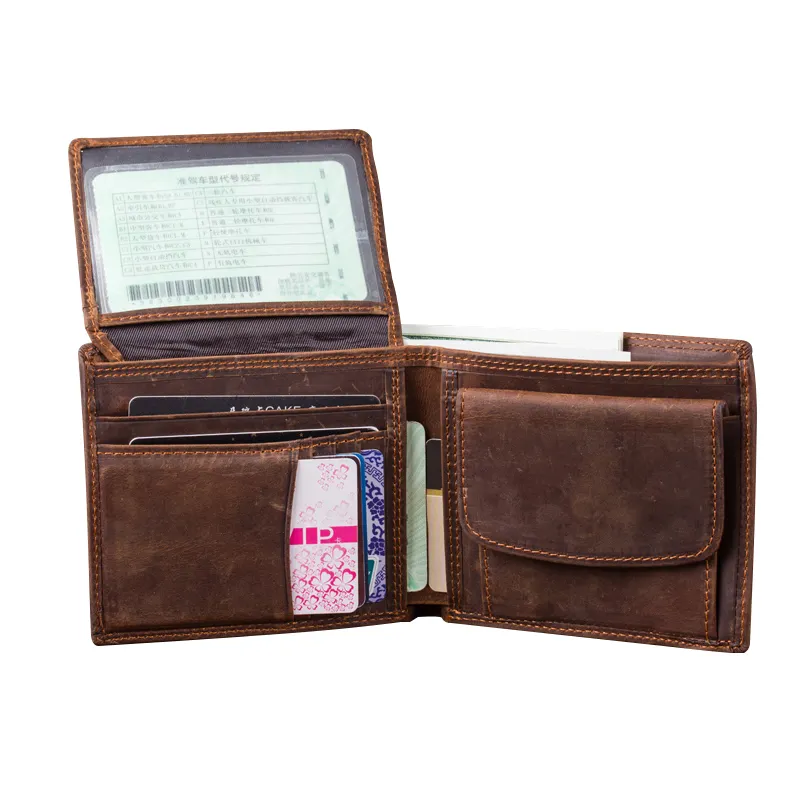 Vintage Wallets For Men Classic Men's Leather Wallet With Bifold And Coin Pocket