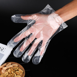 Disposable Gloves Food Grade Thickened PE Kitchen Dishwashing Gloves For Picnic Use Solid Color JQ006 - Product Image 2