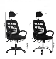 Hebei chaise de bureau à dossier haut avec ascenseur à gaz bureau pivotant maille PU matériel Design moderne appui-tête haut et mécanisme d'inclinaison prix