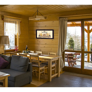 HMS dal vivo per amore ridere nero incorniciato stampa da parete arte decorazione per la casa accento - Product Image 4