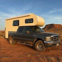 WECARE Camper à coque rigide avec compartiment toilettes pour pick-up 4x4, aménagement intérieur personnalisé