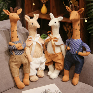 Peluche di Giraffa e <span class=keywords><strong>Cervo</strong></span> in Vendita, Morbido Pupazzo di Alpaca, Peluche Rilassante per Bambini, Regalo di Compleanno Ideale per Bambini - Product Image 1