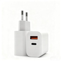 Adaptateur secteur rapide double port USB 20W PD QC, prise murale US EU, chargeur rapide universel pour iPhone, Samsung, téléphones mobiles, tablettes