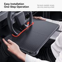 Meja & Organizer Celah Kursi Mobil 2-in-1 Grosir Baru, Universal Portabel, untuk Laptop & Kerja