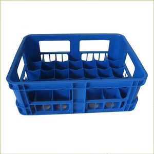QS Nhà Cung Cấp Bán Buôn Nhựa Lưu Trữ Stackable <span class=keywords><strong>Container</strong></span> Di Chuyển Crate Bia Nước Trái Cây Chai Sữa Doanh Thu Giỏ Với Xử Lý - Product Image 3