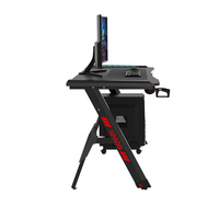 Bureau de jeu ergonomique multifonction en bois avec structure en acier pour la maison, le bureau, l'étude et l'utilisation d'un ordinateur portable - Conception d'angle