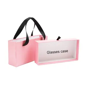 高級サングラスケースギフト引き出しボックス眼鏡セットサングラスパッケージメガネケース眼鏡ケースハンドル付き紙箱