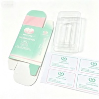 Étiquettes autocollantes en vinyle personnalisées de haute qualité pour flacons de peptides liquides imperméables de 3 ml, 5 ml, 10 ml avec logo et boîte en papier
