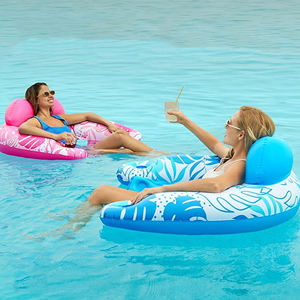 Anillo Flotante Inflable de PVC para Adultos, Directo de Fábrica, con Orificio para Bebidas, Plegable y Ecológico, para Uso en Piscinas, Multicolor e Impresión de Logotipo - Product Image 2