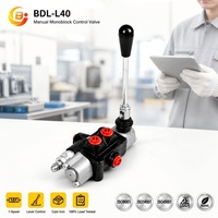Válvula de Control Direccional Monobloque Manual de 1 Carrete Serie BDL-L40 Junbao al por Mayor, Personalizada para Maquinaria Agrícola OEM