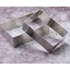 Molde Rectangular para Mousse, Aro para <span class=keywords><strong>Pastel</strong></span> de Acero Inoxidable Grueso, Molde para Panqueques, Molde para Hornear Pasteles de Varias Capas - Product Image 5
