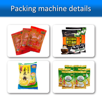 Solution d'emballage verticale automatique FFS à faible encombrement pour poudres alimentaires, épices, assaisonnements, granulés, sachets à scellage arrière et sachets oreillers en papier
