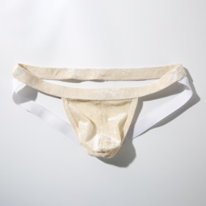 Jockstrap en maille jacquard effet soie pour homme |   Sous-vêtements sexy transparents et respirants à dos ouvert pour club, soirée et lounge, sous-vêtements pour hommes - Product Image 6