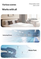 Toalla de Baño Comprimida de Viscosa No Tejida, Portátil, para Natación, Viajes de Verano, Suave y Gruesa, con Logotipo Personalizado