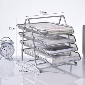 High Quality 4 Layer Mesh Desk Organizer Office <b>A4</b> Paper Document <b>File</b> Tray - Product Image 5