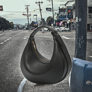 Bolso De Luna para mujer Bolso de cuero PU de moda con diseño creativo Cierre de cremallera Forro de poliéster Nuevo bolso de hombro para mujer - Product Image 3