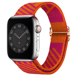 Correa ShanHai adecuada para Apple Watch Bands para Apple Iwatch 4 5 6 7 <span class=keywords><strong>Th</strong></span> Generation correa de <span class=keywords><strong>reloj</strong></span> tejida de nailon ajustable 45/41/mm - Product Image 6