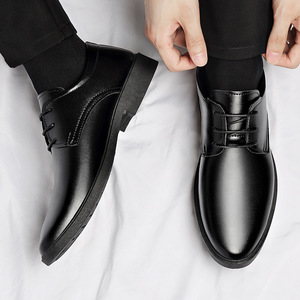 Zapatos de Cuero para Hombre con Suela Suave, Estilo Británico, Formales para Negocios, Casuales para Bodas y Trabajo - Product Image 2