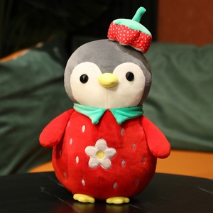 Peluche de Pingüino de Santa Claus, Muñeco de Nieve Adorable, Almohada, Regalo de Navidad para Niños - Product Image 4