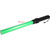 Bâton de signalisation routière électrique rechargeable de 54 cm avec LED clignotantes et réfléchissantes