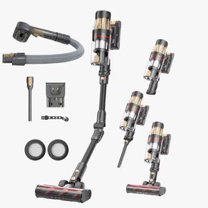 600W Cordless <b>Stick</b> Vacuum Cleaner 95 Mins Runtime 4 Modes Auto Smart Touch Screen Handheld With Pet Hair Brush for Home Power & - Product Image 1