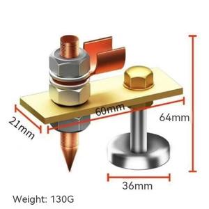 Pince magnétique au sol support fort magnétique Support de tête unique Double pince de feuille électrique Machine soudage de cuivre tête magnétique - Product Image 3