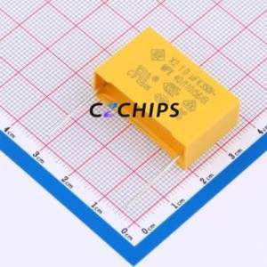 Condensador de Seguridad SMQP105K350XXF1B28150, Componente de Montaje en Orificio (THT), P=27.5mm, 1uF, 10%, 350V, X2 - Product Image 1