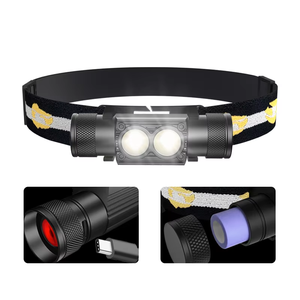 20W 2*SST25 פנס ראש 2400LM פנס LED חדש נטען פנסי אלומיניום לחיפוש, הצלה, ציד, מערות ודייג לילי - Product Image 2