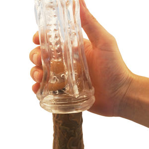 来样定做Logo包装男自慰玩具TPE材质易清洗透明男自慰器男用自慰杯 - Product Image 2