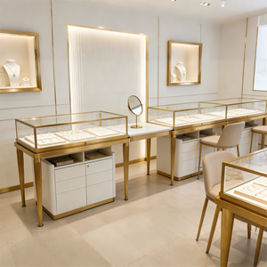 Vitrine à bijoux avec tiroirs coulissants, présentoir moderne pour le rangement des bijoux - Product Image 1