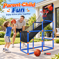 Basketball-Arcade-Spielset für Kinder mit Korb und Ballrückführung, Outdoor- und Indoor-Sportspielzeug für Großhändler und Online-Verkäufer
