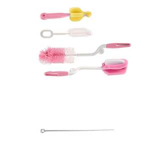 Bouteille d'eau en <span class=keywords><strong>verre</strong></span> pour bébé à long manche sans BPA Matériau en PP écologique conçu avec une brosse de nettoyage en éponge - Product Image 5
