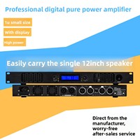 Amplificateur de puissance numérique BHA M23 Classe D 1U 600W*2 4Ω Système audio stéréo KTV Conférence Maison Double canal Prix de gros OEM