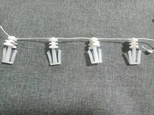 Accessorio per tende a onda tipo S Fold in <span class=keywords><strong>plastica</strong></span> con binario per tende e binari a onda - Product Image 6