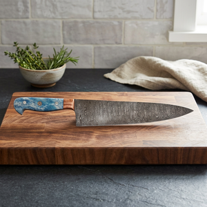 Handmade Damascus Steel ZR#199 Chef <b>Knife</b> <b>Bone</b> <b>Handle</b> Fixed Blade Kitchen Industrial Use OEM Customizable Pakistan <b>Knives</b> <b>Knives</b> - Product Image 3
