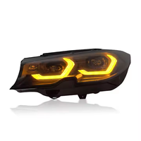 قطع غيار سيارات SJC لسيارات BMW 3 سلسلة G20 G28 18-22 مجموعة مصابيح أمامية ليزر مطورة G20 ملحقات سيارة مصابيح أمامية صفراء وبيضاء